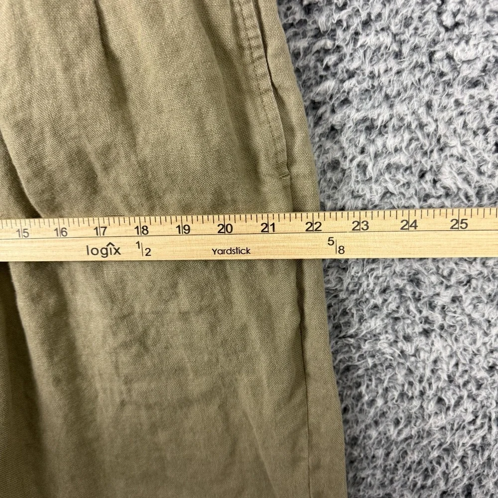 Brooks Brothers Pants Mens 38x30 Beige Irish Linen 1818 Madison Pleated Cuffed